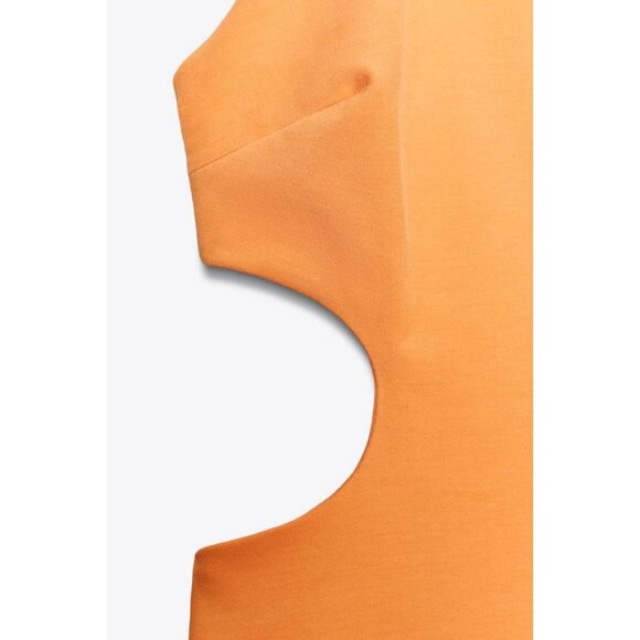 ZARA HALTER CUT-OUT MINI DRESS - Picture 9 of 9